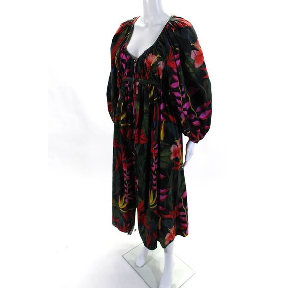 Rebecca Christen Womens Striped Button Down A Line Dress Blue Purple Size Small - Picture 8 of 10